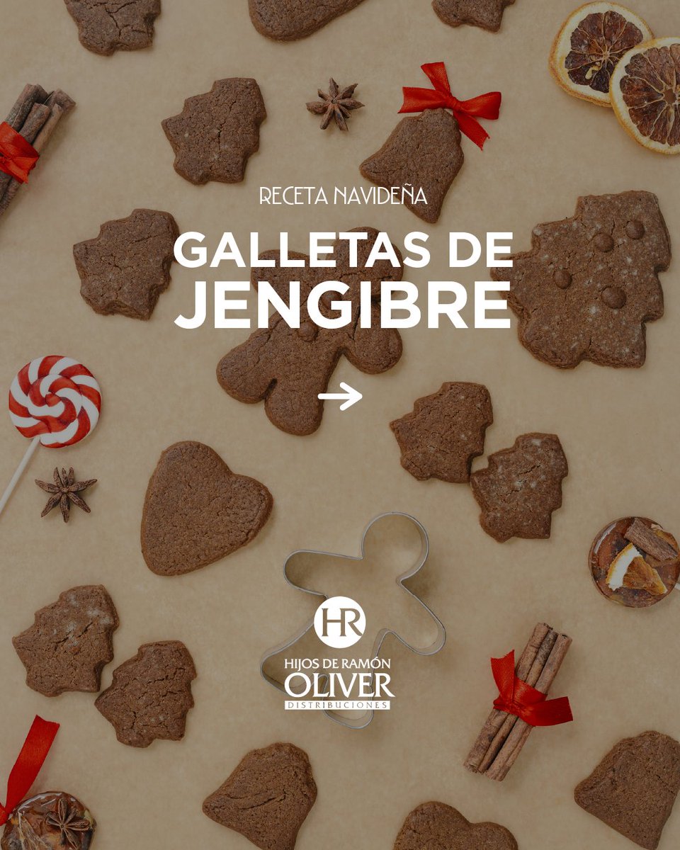 Ingredientes:
✨350 g de harina
✨150 g de mantequilla 
✨100 g de azúcar moreno
✨150 g de miel o melaza
✨1 huevo
✨2 cucharaditas de jengibre molido
✨1 cucharadita de canela molida
✨½ cucharadita de nuez moscada
✨½ cucharadita de clavo molido 
✨1 cucharadita de bicarbonato