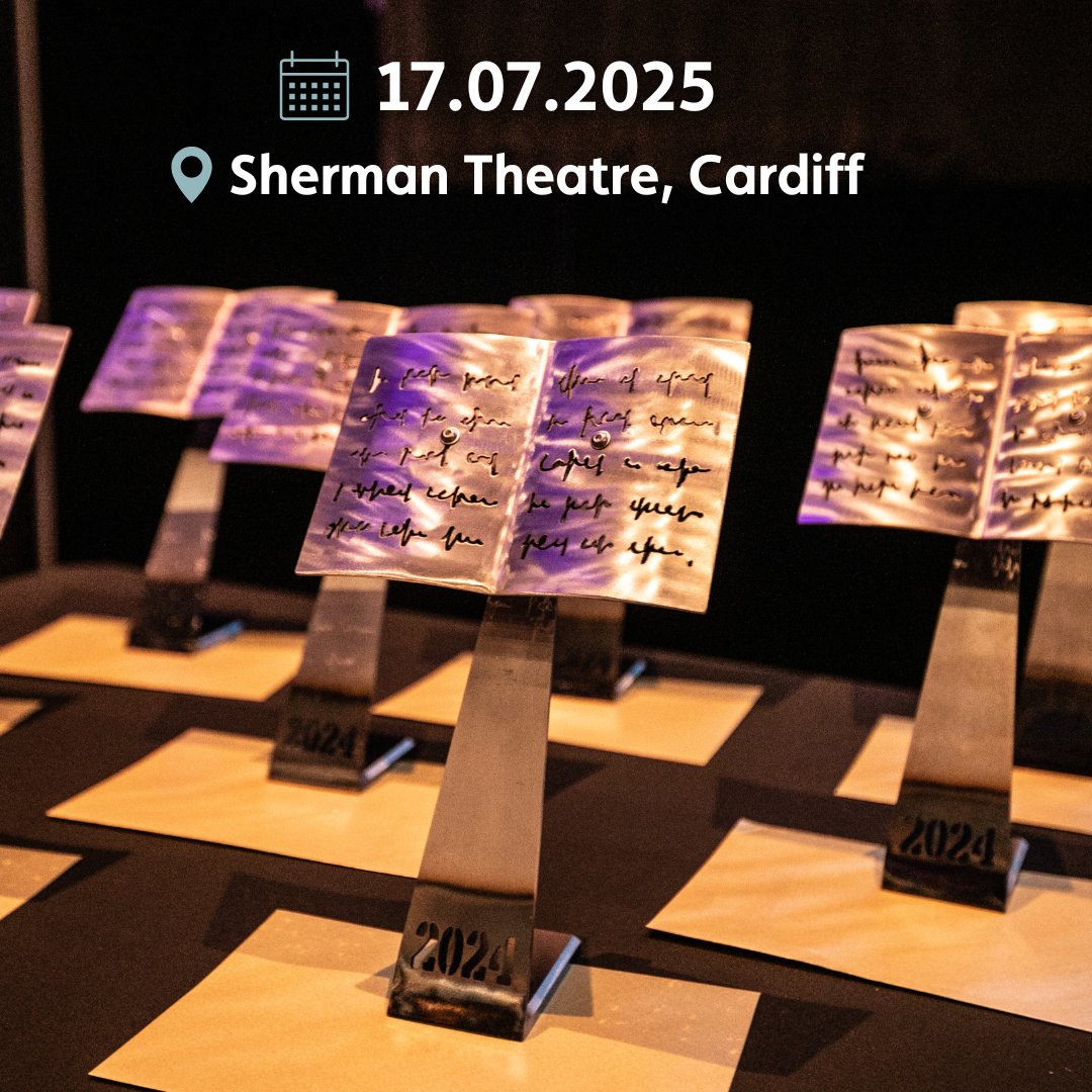 Literature Wales (@litwales) on Twitter photo Save the date!
The Wales Book of the Year 2025 Awards Ceremony will be held at…
📍 <a href="/ShermanTheatre/">Sherman Theatre / Theatr y Sherman</a>, Cardiff
📅 Thursday, 17 July 2025
We can't wait! Which 2024 books would you love to see make the shortlist? Save the date!
The Wales Book of the Year 2025 Awards Ceremony will be held at…
📍 <a href="/ShermanTheatre/">Sherman Theatre / Theatr y Sherman</a>, Cardiff
📅 Thursday, 17 July 2025
We can't wait! Which 2024 books would you love to see make the shortlist?