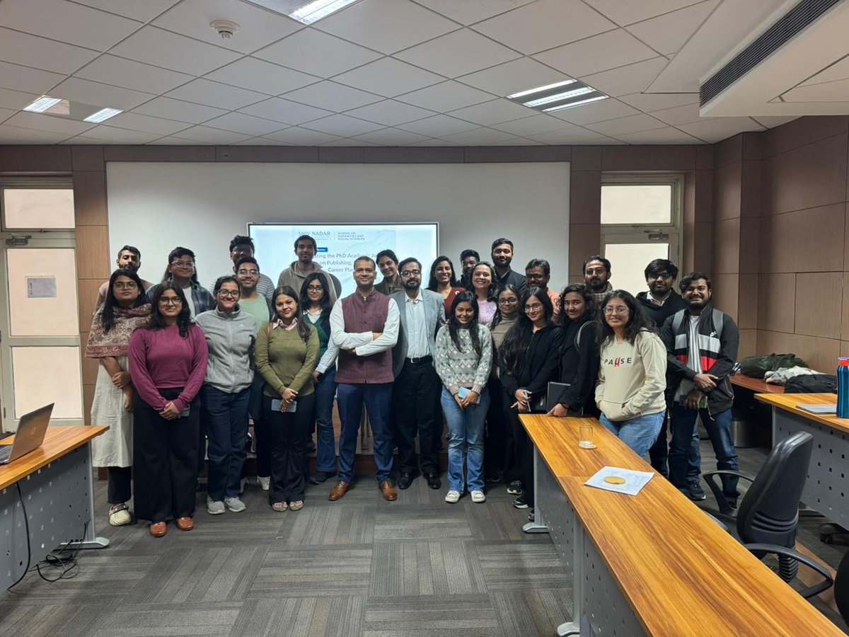 Punarjit Roychowdhury (@punarjitrc) on Twitter photo It was great to have you at SNU, <a href="/Prof_Nishith_P/">Nishith Prakash</a> ! Your engaging talk was deeply insightful and appreciated by everyone, especially our PhD students. Thank you for sharing your expertise and experience with us. We look forward to welcoming you back to SNU in the near future! It was great to have you at SNU, <a href="/Prof_Nishith_P/">Nishith Prakash</a> ! Your engaging talk was deeply insightful and appreciated by everyone, especially our PhD students. Thank you for sharing your expertise and experience with us. We look forward to welcoming you back to SNU in the near future!