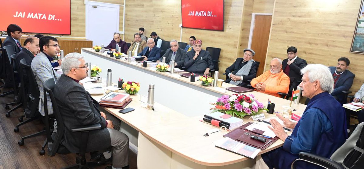 Chaired the 73rd Meeting of Shri Mata Vaishno Devi Shrine Board. We had extensive discussions on augmentation of pilgrim services and smooth functioning of the Board. Launched various initiatives for facilitation of devotees and to improve divine experience of the pilgrimage.