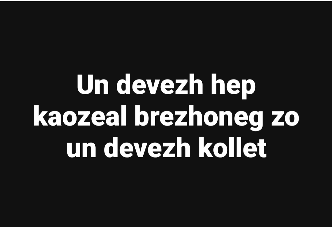 Yann2229354456's tweet photo. (Une journée sans parler breton est une journée perdue) https://t.co/uV0WuHALN8
