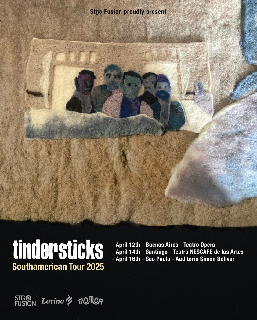 We are very excited to announce our first trip to South America! - ¡Estamos muy contentos de anunciar nuestro primer viaje a Sudamérica! - Estamos muito animados em anunciar nossa primeira viagem à América do Sul!

entradas / ingressos / tickets: tindersticks.co.uk/tickets/