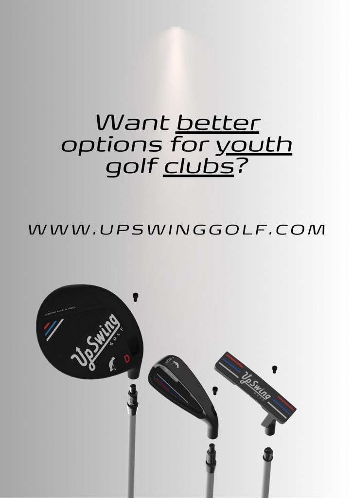 UpSwing Golf - Adjustable Youth Golf Clubs tweet media