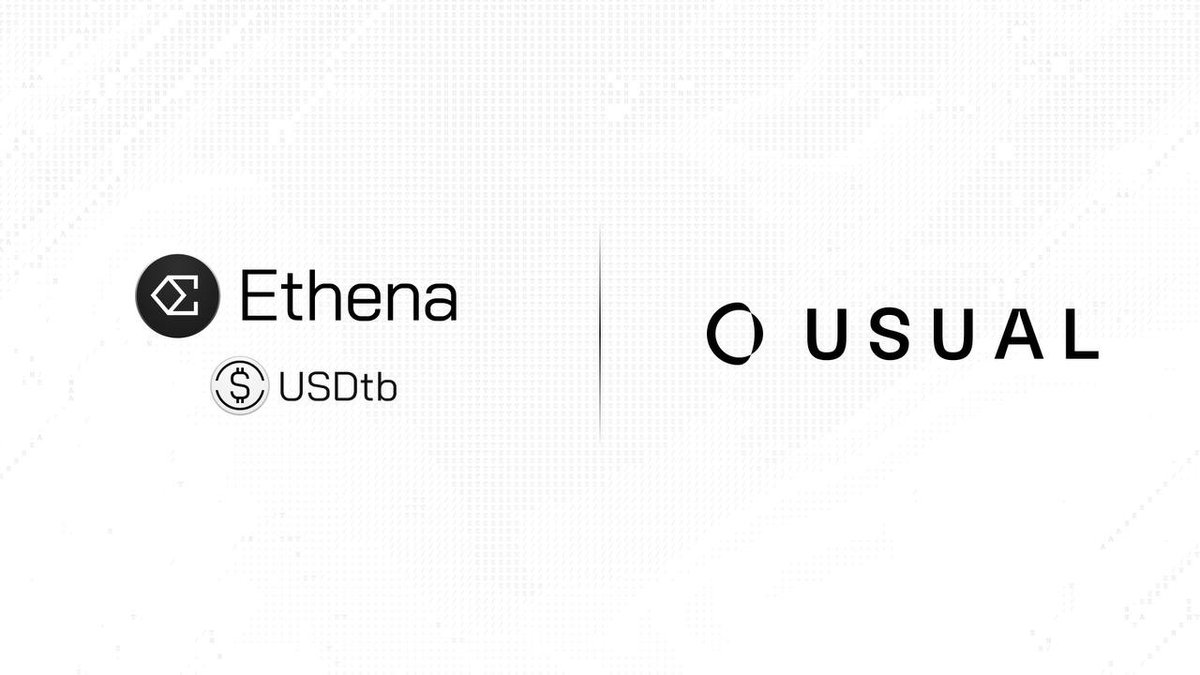 $Usual projesinin stable para birimi USD0 için teminat olarak Ethena ve BlackRock destekli USDtb'ye geçiş yaptığını duyurdu.

EN: Usual announced that its project has switched to Ethena and BlackRock-backed USDtb as collateral for its stablecoin USD0.
#ENA #USUAL #Crypto