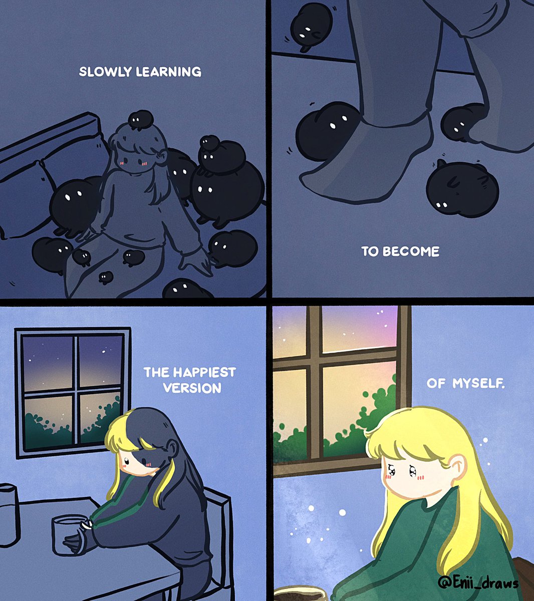 Enii_draws's tweet image. Slowly learning to become the happiest version of myself💕