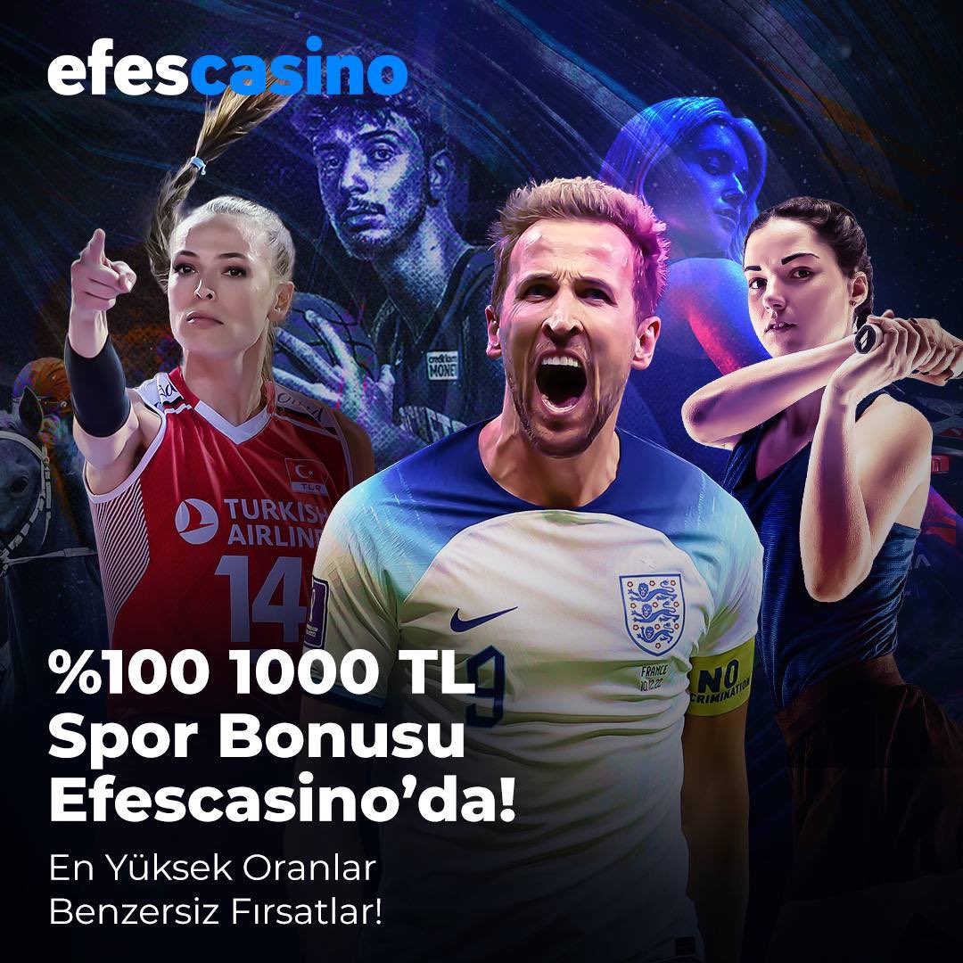 efestrsosyal's tweet image. ⭐ %100 100₺ SPOR BONUSU EFESCASİNO’DA! 
🚀YÜKSEK ORANLAR BENZERSİZ FIRSATLAR!
👑 SPOR BAHİS’İ EFESCASİNO’DA YAPILIR KAZANANLARIN YERİ! 
🌐EfesCasino Güncel Giriş; Tinyurl.com/efestr