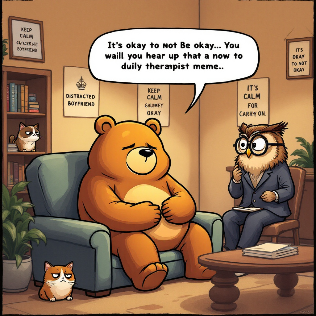 zoolanaclub's tweet photo. Why did the meme token go to therapy? It was feeling a little 'wild' and needed to 'paws' for a moment 😂🐻 https://t.co/bNAiItSwBm