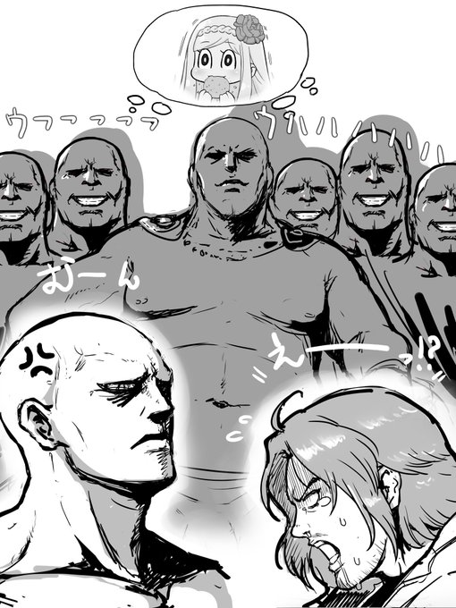 好きなシーン描きました
悪そうな人たちの思い浮かべる聖女イメージと
イケおじ化ベルガーさん本当好き 