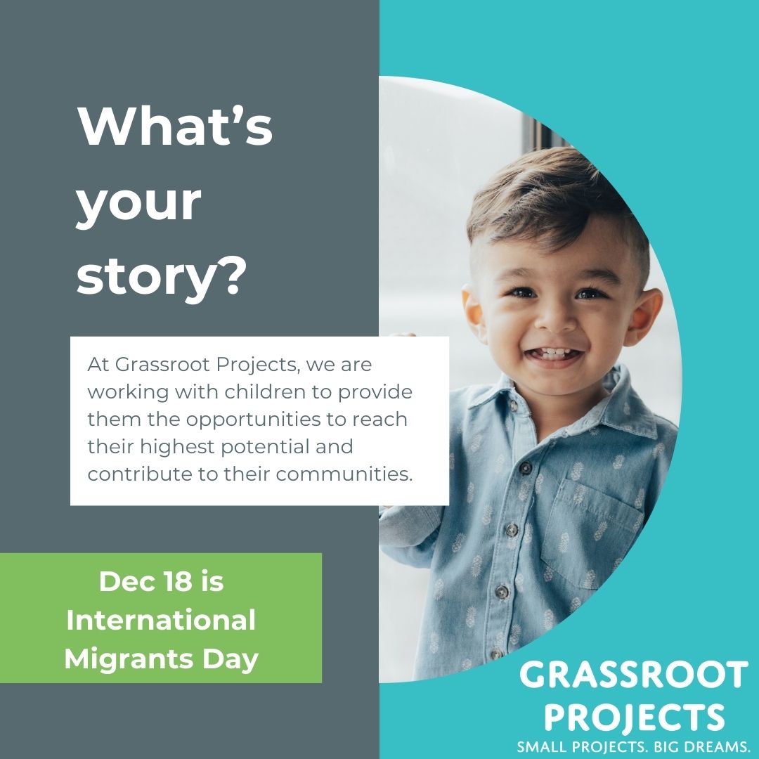 On International Migrants Day--and beyond--seek out migrants in your #community and listen to their stories.  There are many ways you can support #migrants such as donating or volunteering. #grassrootprojects