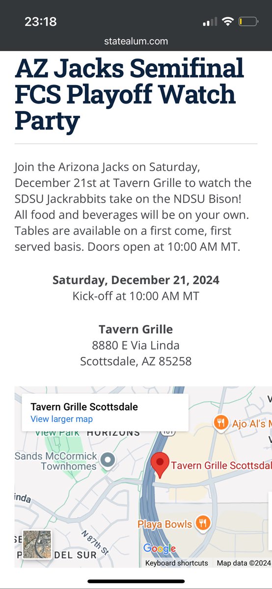 sillyyrabbittt's tweet photo. It’s officially on the SDSU Alumni website! To anyone in AZ, Tavern Grille in Scottsdale, Saturday at 10 am! @JackIllustrated https://t.co/mXzKWVZia7