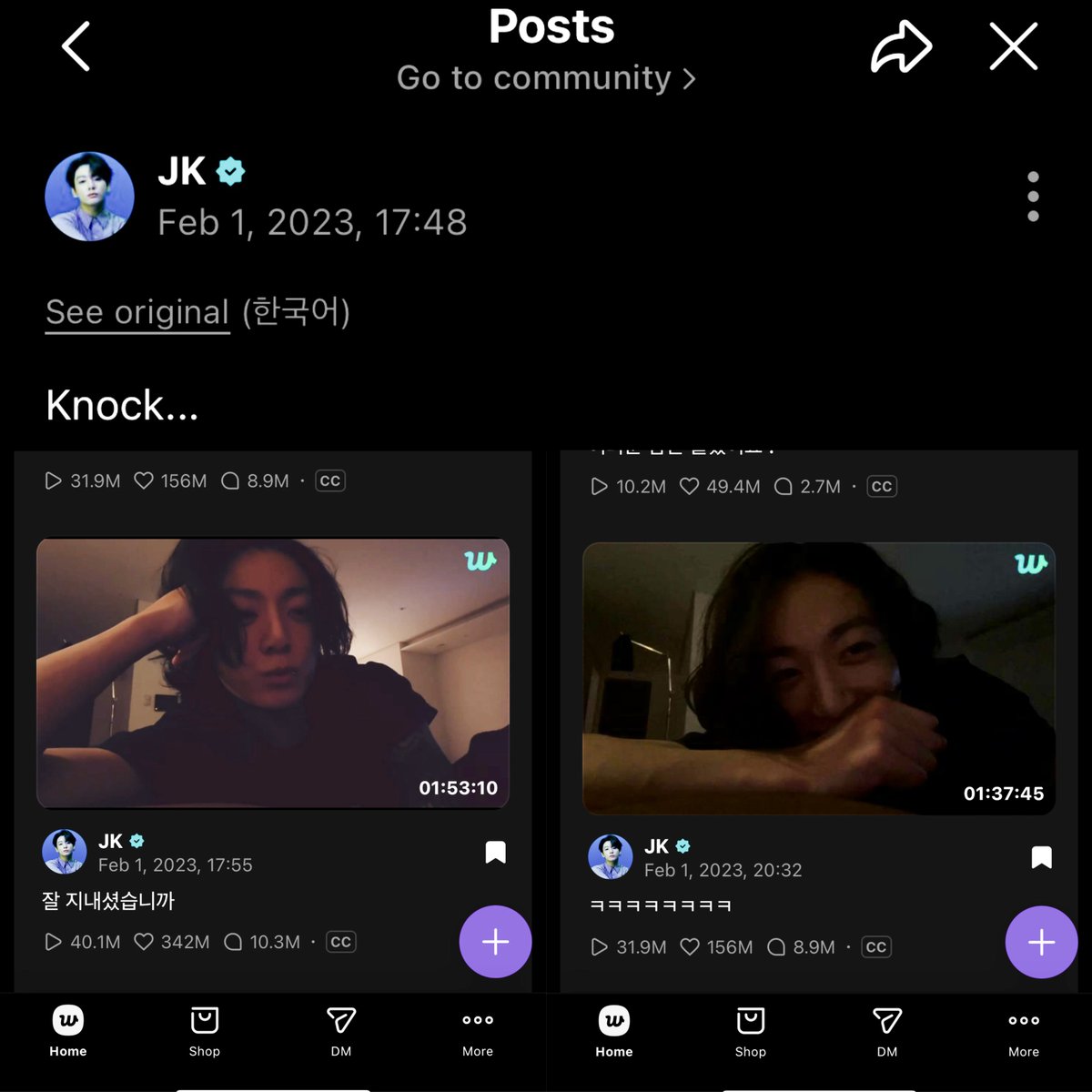 archiveforJK's tweet image. JK🌟: “knock knock”

feb. 1st, 2023                                dec. 18th, 2024