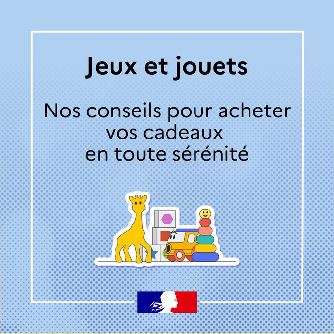 Prefet53's tweet photo. #InfoConso #Mayenne 🧸Vous vous demandez comment sont évaluées la sécurité et la conformité des jouets de #Noël 🎄 vendus en magasin et sur les plateformes en ligne ❓
Tous nos conseils pour choisir les jouets de vos enfants en toute sécurité. 👇
https://t.co/VL5p0jIJJQ https://t.co/hjxC0QChi4