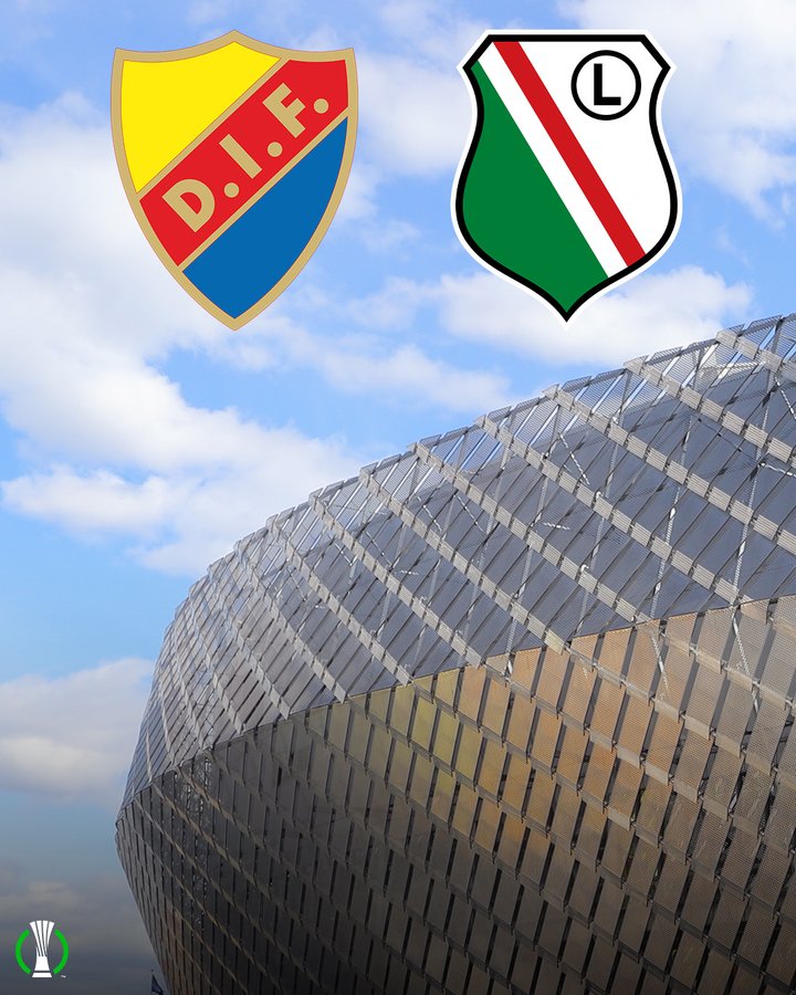 Grafika zapowiadająca ostatni mecz fazy ligowej LKE: Djurgardens IF - Legia Warszawa