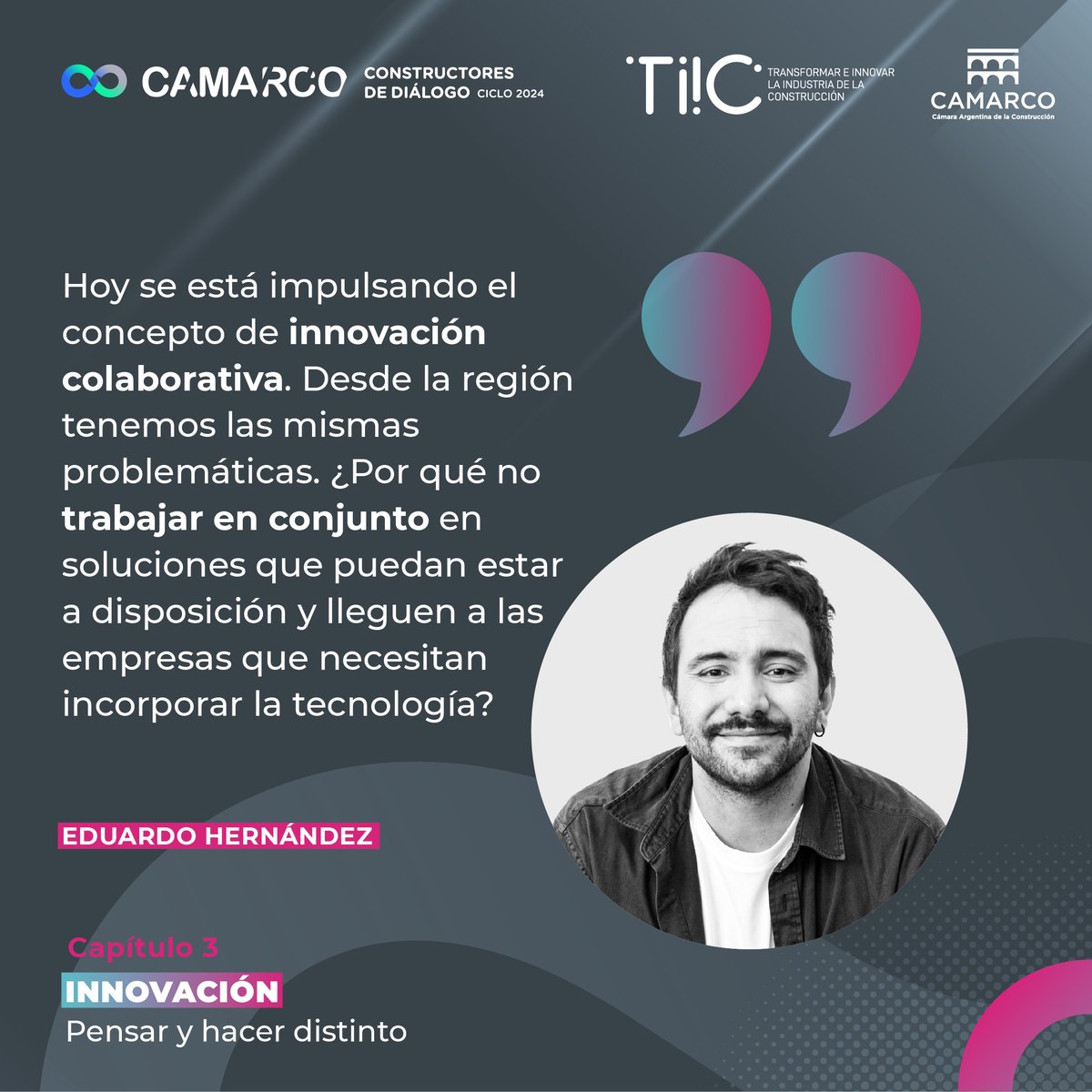 💭¡Reviví el CICLO CAMARCO! | Constructores de Diálogo

⏯️ <a href="/FSchapachnik/">Fernando Schapachnik</a> , de <a href="/funsadosky/">Fundación Sadosky</a>
youtu.be/kOOKv-yK9aI
⏯️ <a href="/aditzend/">Alexander Ditzend</a>, de <a href="/SAIA_AR/">SAIA</a> 
youtu.be/V3AHsT5UoEw
⏯️ Eduardo Hernández, de <a href="/CChC_Chile/">Cámara Chilena de la Construcción</a> 
youtu.be/tytdCLj9wF0