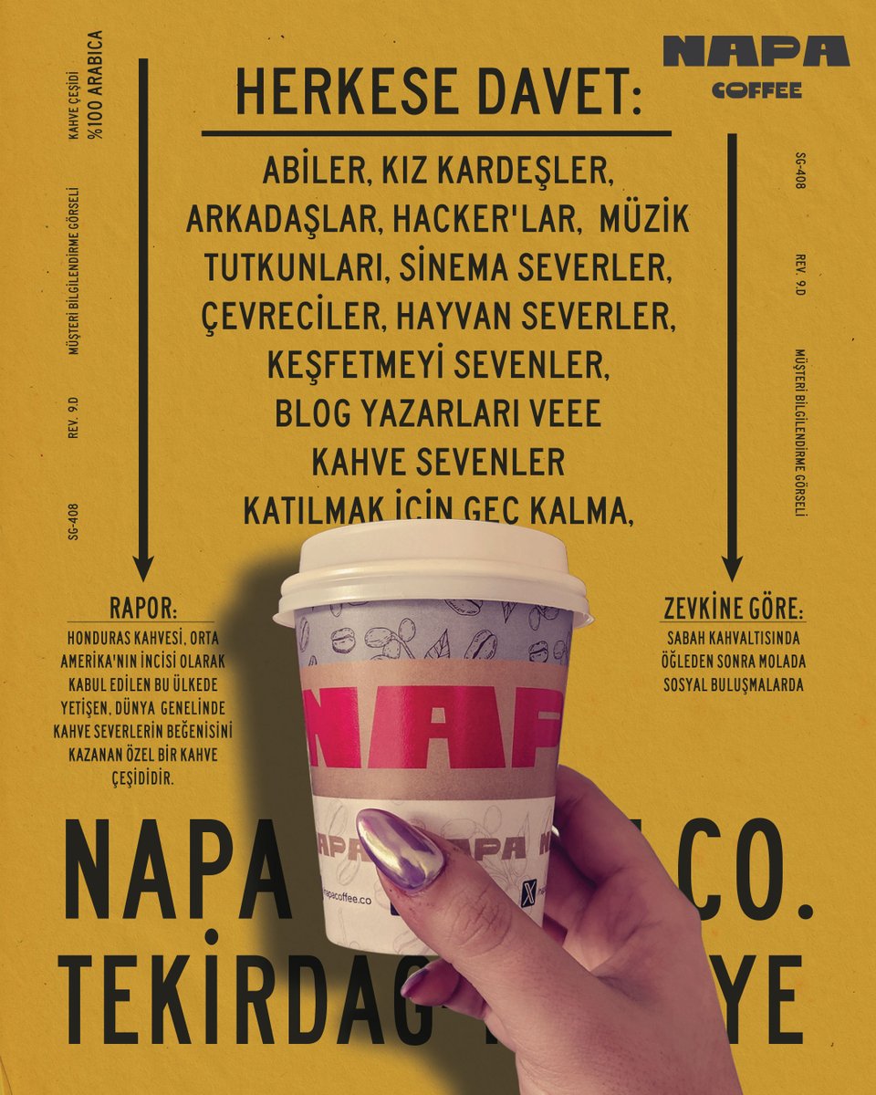 napacoffee's tweet photo. ☕️ İster  kafein ihtiyacınız olsun ister rahatlamak için huzurlu bir yer, biz  sizin için buradayız. Gelin ve kahve seven topluluğumuzun bir parçası  olun! ♥️

#Napacoffee #kahve #coffee #CoffeeLovers #tekirdag https://t.co/y3GDsC3cB9