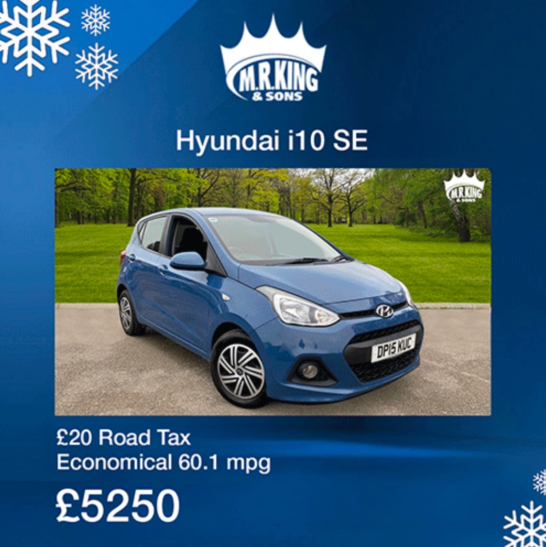 MRKingAndSons's tweet photo. Economical and only £20 road tax. 😀 call us 01728 603435 📞 #hyundai #i10 #hyundaii10 @mrkingandsons #usedcars #car #saxmundham #woodbridge #suffolk #norfolk 🚗👍. https://t.co/EznyggxQp5