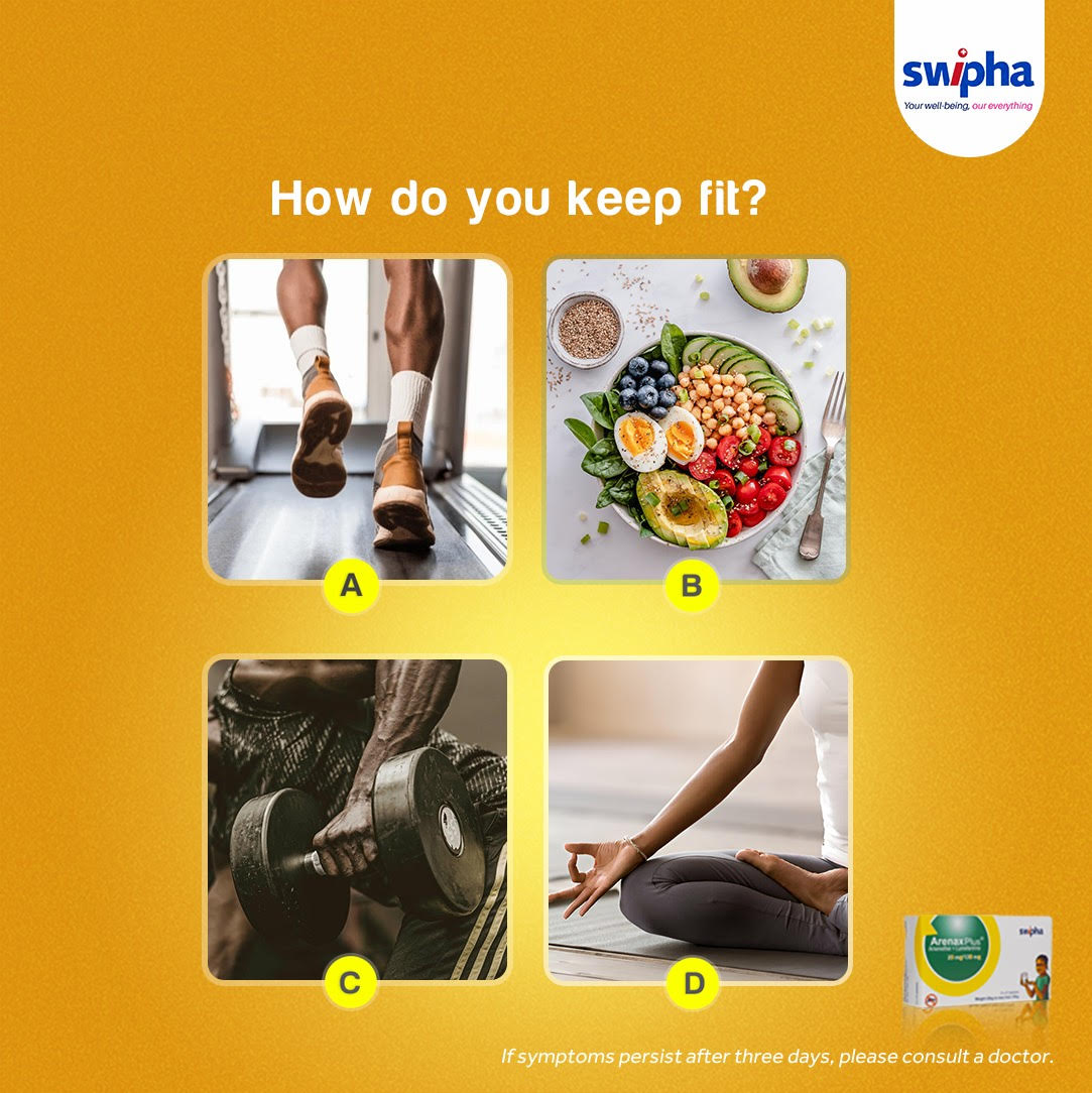 ArenaxPlusng's tweet photo. It is essential to maintain a healthy lifestyle and take preventive measures against malaria. Stay active, eat well and protect yourself. πͺπ½π―
#ArenaxPlus
#RememberTheName
#beatsmalariawithease https://t.co/VzgXq0NMRZ