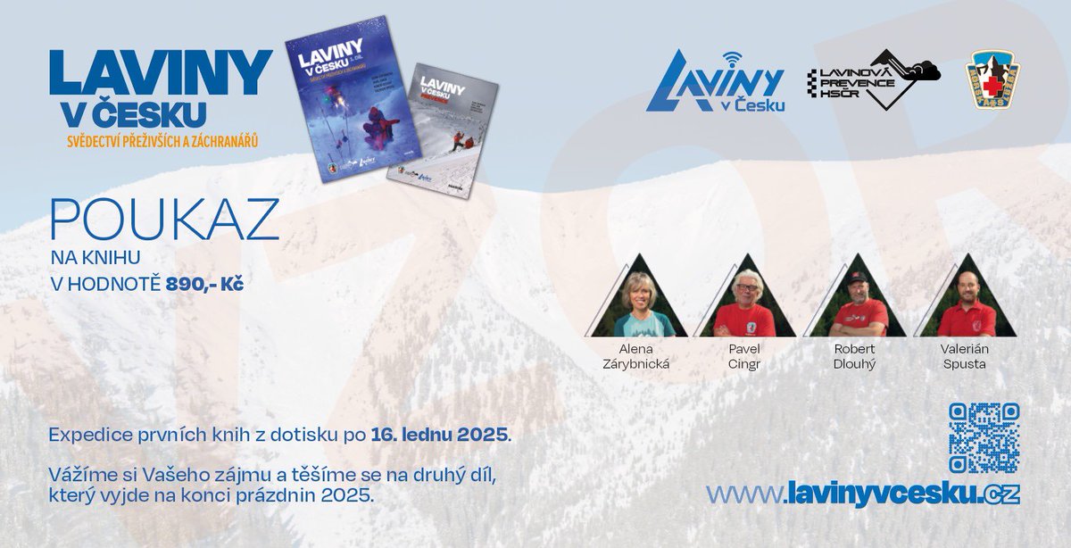 Špatná a dobrá zpráva zní tentokrát stejně: kniha Laviny v Česku všude vyprodána! 
???
Ale máme řešení. A vlastně tak i dárek na poslední chvíli! Voucher na první výtisky z dotisku stihnete objednat pod 🎄
lavinyvcesku.cz
#darek #hory #laviny #kniha

<a href="/HorskaC/">HORSKÁ SLUŽBA ČR</a>