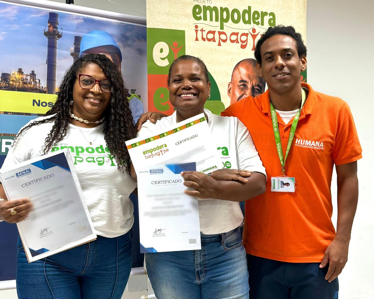 HPPBrasil's tweet photo. Em Salvador, nossos alunos concluíram os cursos de Cozinha Industrial, Padeiro Confeiteiro e Mecânica de Refrigeração. 🥹✨

Esse é o nosso Projeto Empodera Itapagipe, realizado em parceria com a Humana Itália e a Fondazione Sanzeno, com o apoio do SENAI e do Bom Samaritano. 👩🏽‍🎓🧑🏽‍🎓 https://t.co/uZxpKg05V5
