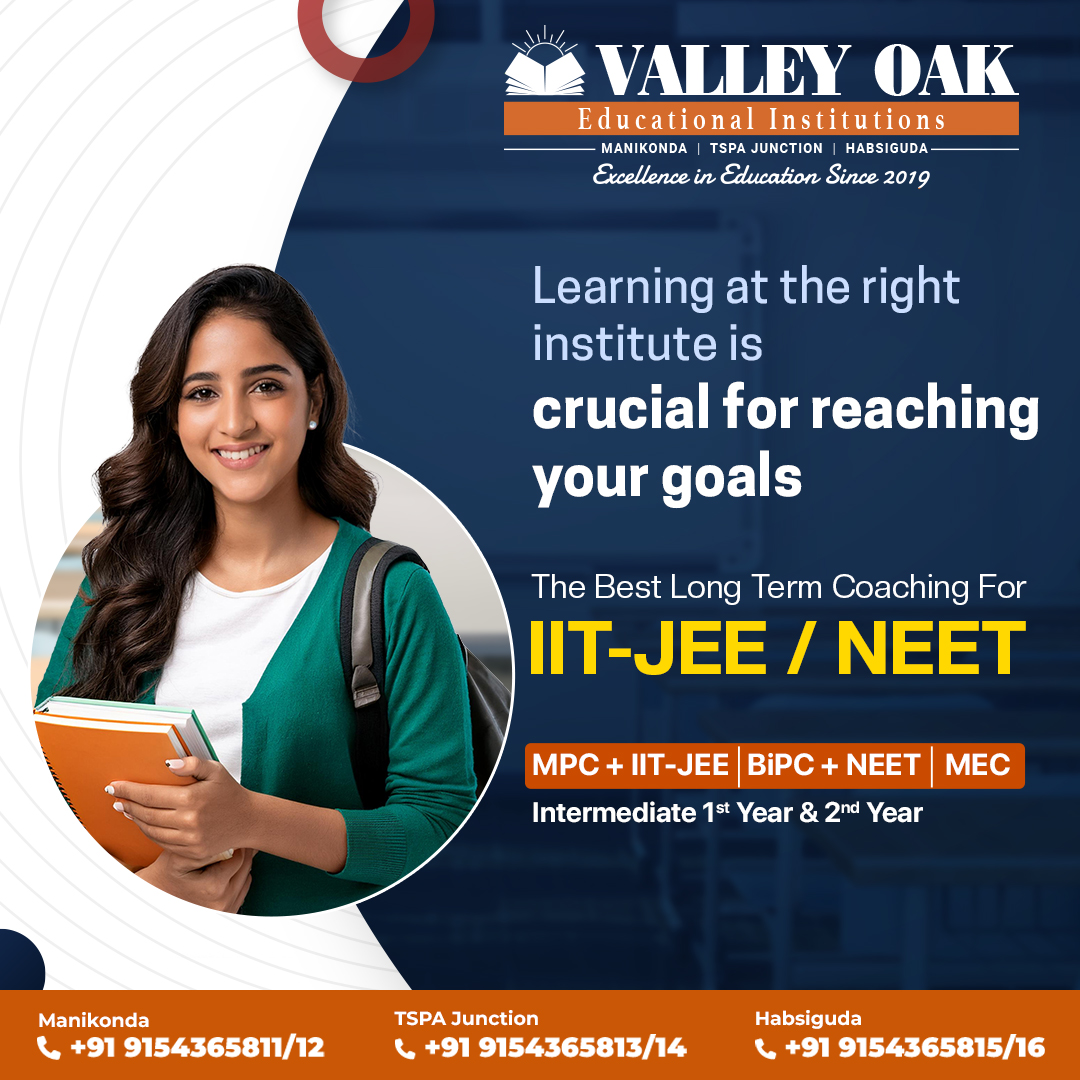 ValleyOak_'s tweet photo. 🎯Achieve Your Dream Career with the Right Coaching!🌟
Learning at the right institute is crucial to achieving your goals.
#ValleyOak #IITJEE #NEET #MPC #BiPC #IntermediateCoaching #BestCoachingInstitute #AchieveYourGoals #FutureReady #SuccessStartsHere #NEETPreparation #Career https://t.co/UNXRWhhZHB
