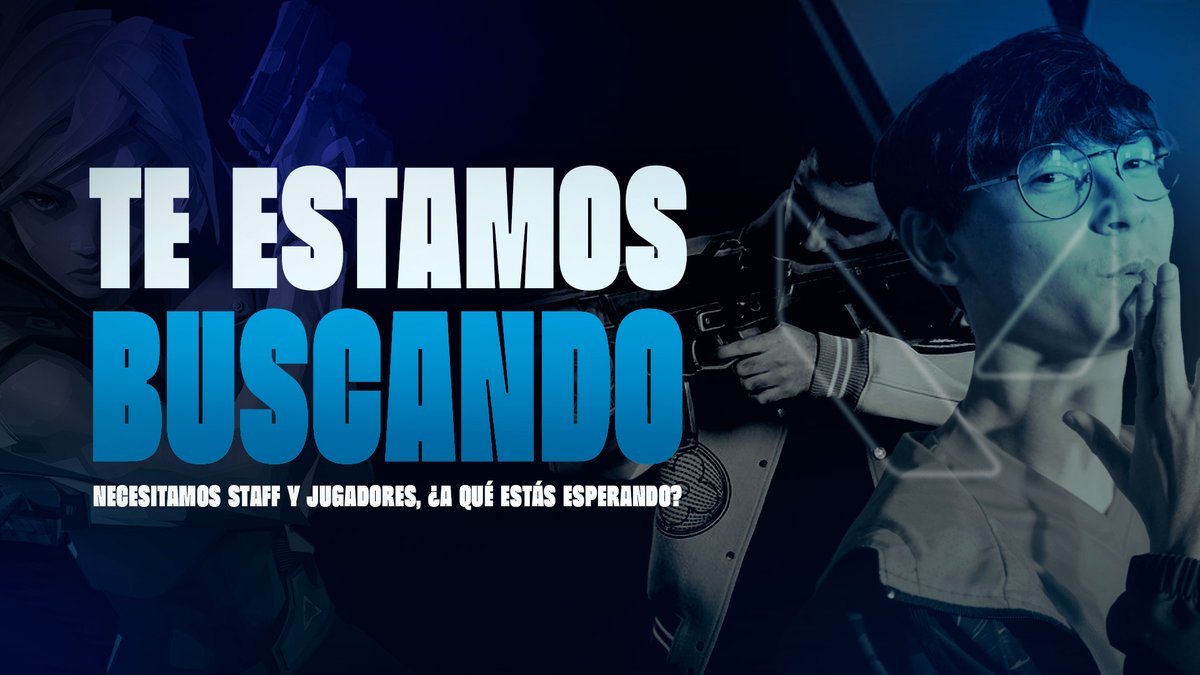 Nos ponemos LFP y LFS para Valorant!!

Desde VAY eSports tenemos un objetivo claro para este 2025, llegar a lo mas alto y llegar a los máximos presenciales posibles. Por ello abrimos tryouts tanto para staff como para jugadores que tengan la misma ambición que nosotros.
Somos un