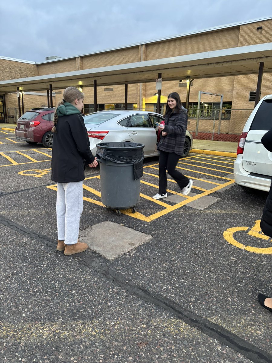 FCCLA “Trunk Junk” Event - students learned about the importance of being prepared for the winter driving season! Thank you to <a href="/childrenswi/">Children's Wisconsin 🏥</a>  for providing the kits and to Officer Kahl for attending our event! #wifccla #menomfcse #mhsmustang1 #sayyestofcs