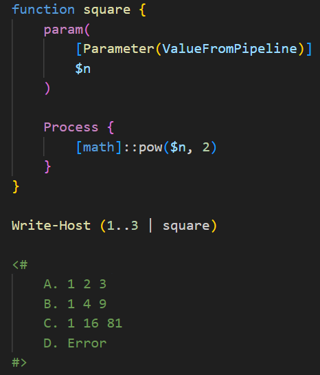 dfinke's tweet image. PowerShell Question / Quiz
What is the output of the following PowerShell code, and why?
Comment your answers below! 👇🏻
#powershell #powershellquiz #developer #scripter