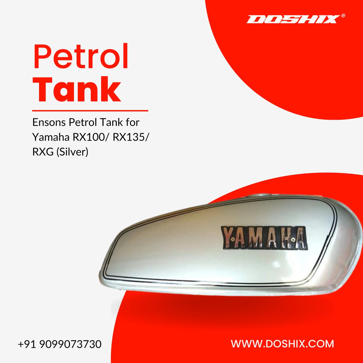 doshixautoparts's tweet image. Buy Yamaha Petrol Tank from Doshix.
All Parts Available.

For Orders,
Contact us on info@doshix.com
Visit us on doshix.com

#doshix #automotive #AutoParts #2wheeler #yamaha