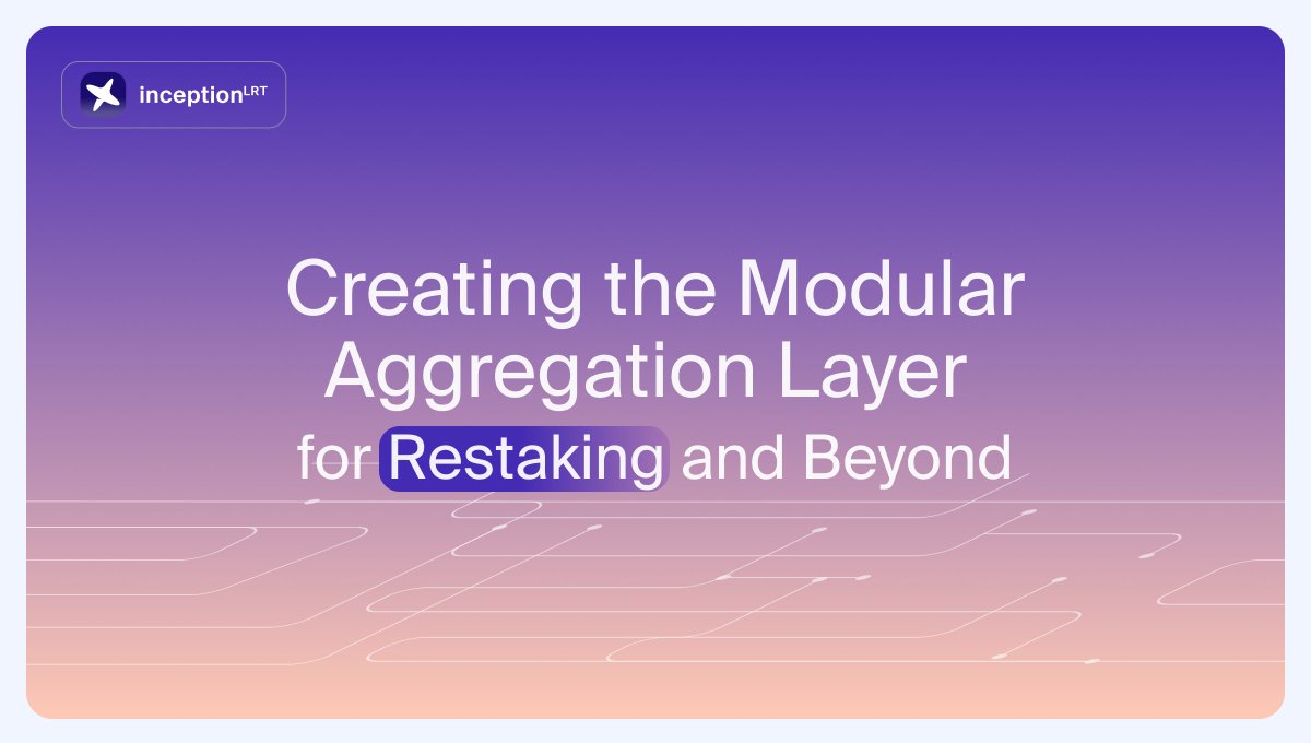 Creating the Modular Aggregation Layer for Restaking and Beyond