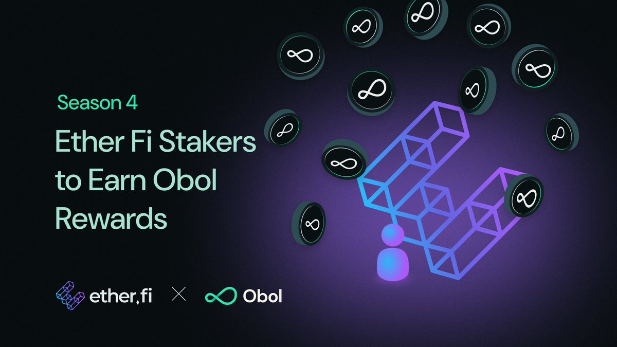 Obol Collective (@obol_collective) on Twitter photo 👀 Attention @Ether_Fi Season 4 Stakers:
You are receiving Obol Contributions Rewards! 🟡
This makes you future owners of the <a href="/Obol_Collective/">Obol Collective</a>! 🏛️
Follow us to learn about the value of Obol Rewards and Obol's mission.
More details to come soon. 👀 👀 Attention @Ether_Fi Season 4 Stakers:
You are receiving Obol Contributions Rewards! 🟡
This makes you future owners of the <a href="/Obol_Collective/">Obol Collective</a>! 🏛️
Follow us to learn about the value of Obol Rewards and Obol's mission.
More details to come soon. 👀