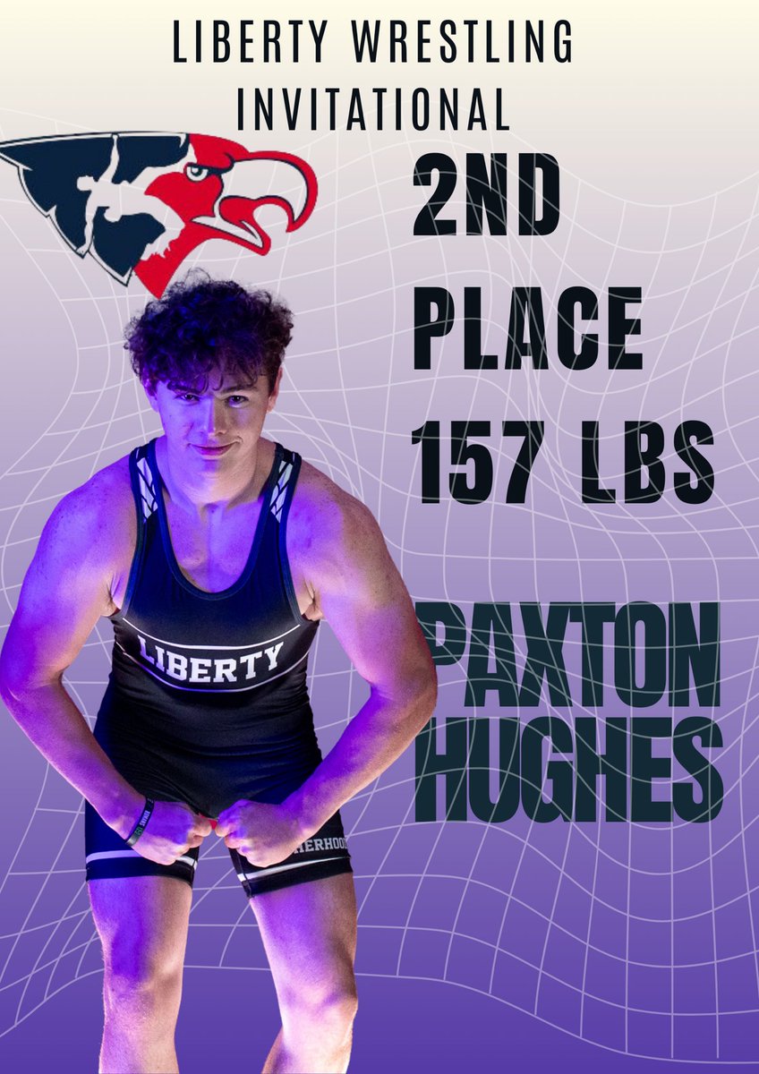 Congrats to Paxton Hughes for taking 2nd at the Liberty Invitational!