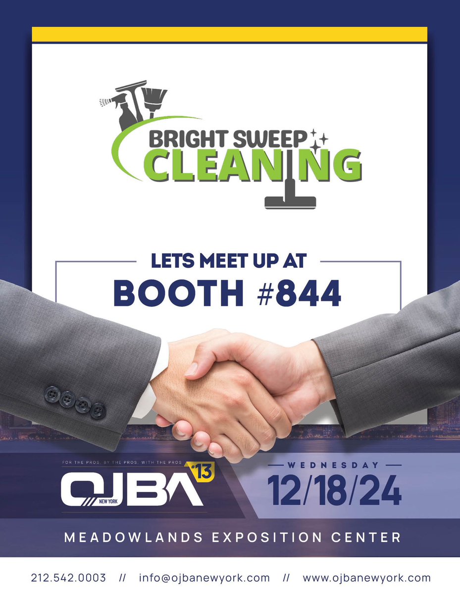 TeamRenewllc's tweet photo. We are proud to be part of OJBA’s 13th annual Expo Today Stop by Booth #844 to meet us, learn about our cleaning services, and see how we can help keep your spaces spotless.
Looking forward to connecting with other professionals and making new partnerships. See you there! https://t.co/3rgr4ReGMG