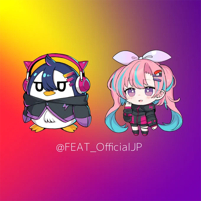 【works】クリエイターコラボコミュニティサービス #FEAT のメディア企画「#FEAT_TUNE 」のキャラクターデザイン及びイラストを描かせていただきました! 