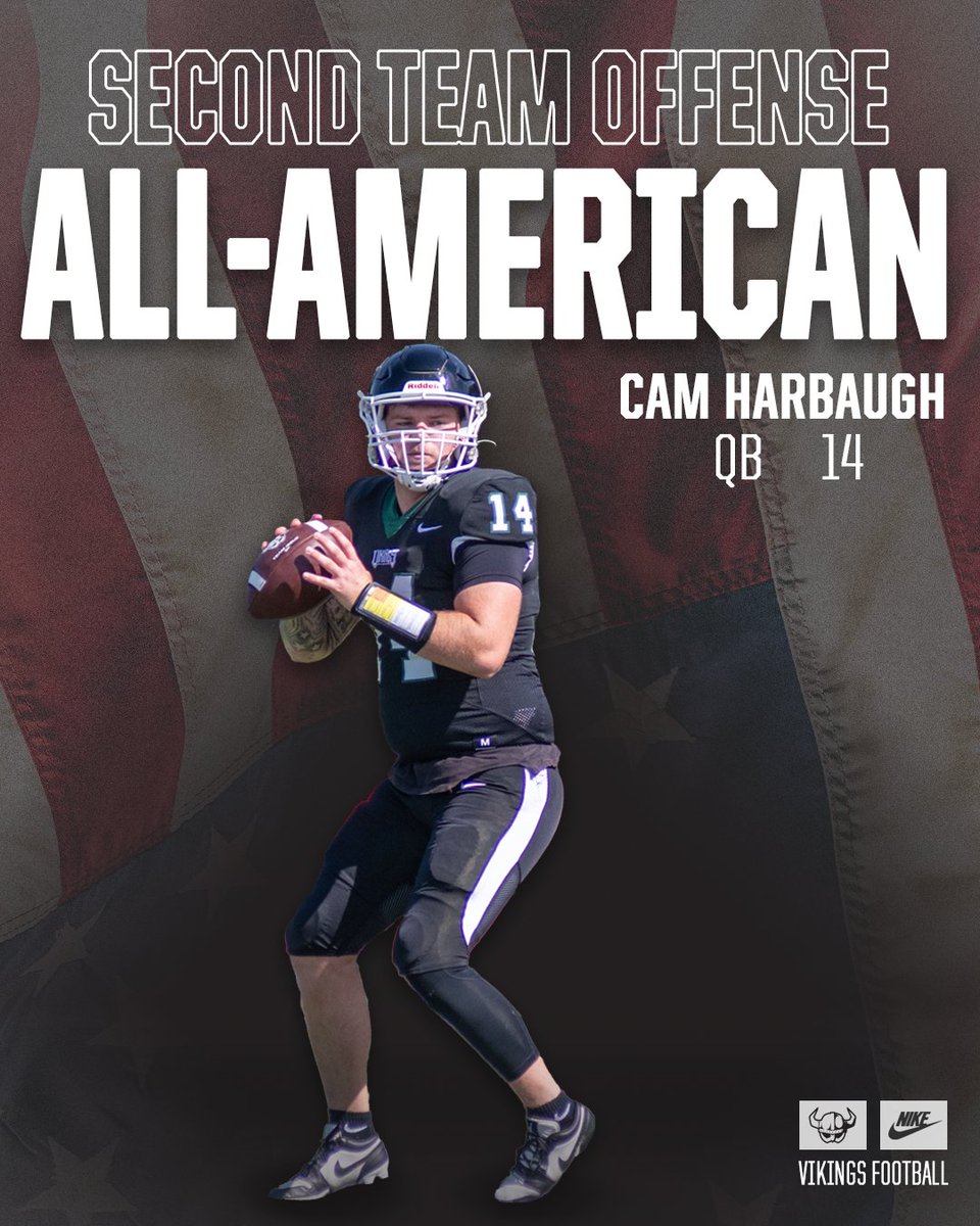 HVCCVIKINGS's tweet photo. 4 ALL AMERICAN SELECTIONS🔥
Congratulations to Vikings Cam Harbaugh, Micah Gates, and Benjamin Kilgore on their 2nd team All American Offense selection and Alexander Hedhili for his 2nd team All American Defense selection!
#hvccvikings https://t.co/1lAaQ8Zoj6