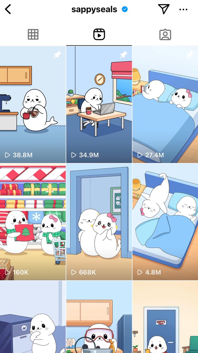 ct doesn’t realize what’s going on outside of the echo chamber

<a href="/SappySealsNFT/">Sappy Seals</a> is pulling multimillions in views across tiktok &amp; ig

and they’re building a game, products on <a href="/AbstractChain/">Abstract</a> that will certainly have their own tges, and <a href="/monad_xyz/">Monad ⨀</a> team is rockin seal pfps (why?😉)