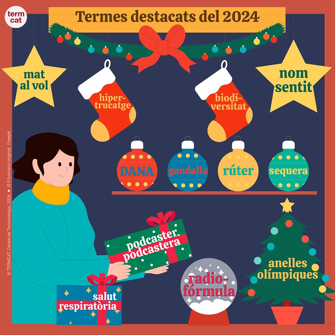 🎄 Us convidem a passar per la parada de la fira de Santa Llúcia del TERMCAT, en què podreu consultar alguns dels termes, del temes i dels recursos que hem destacat durant aquest any 2024.

Us desitgem un bon Nadal i un bon any 2025!

termcat.cat/ca/recursos/pr…