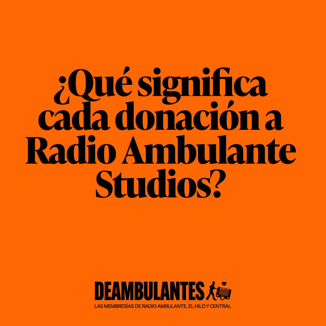 El hilo (@elhilopodcast) on Twitter photo ¡Tu donación se transforma! Estamos a dos semanas de cerrar nuestra campaña de fin de año, y queríamos contarte cómo tu aporte es muy valioso y ayuda a que podamos hacer los episodios de <a href="/elhilopodcast/">El hilo</a>, <a href="/radioambulante/">Radio Ambulante</a>, y <a href="/centralseriesRA/">Central</a>. Abramos el hilo radioambulante.org/x-donar ¡Tu donación se transforma! Estamos a dos semanas de cerrar nuestra campaña de fin de año, y queríamos contarte cómo tu aporte es muy valioso y ayuda a que podamos hacer los episodios de <a href="/elhilopodcast/">El hilo</a>, <a href="/radioambulante/">Radio Ambulante</a>, y <a href="/centralseriesRA/">Central</a>. Abramos el hilo radioambulante.org/x-donar