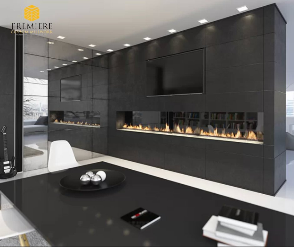 Bring the magic of the season into your home with the elegance and comfort of a custom fireplace. Perfect for cozy family gatherings, festive decorations, and relaxing nights by the fire.

#PremiereCustomMillwork #CustomClosets #CustomFireplace #CustomCabinetry #CustomKitchens