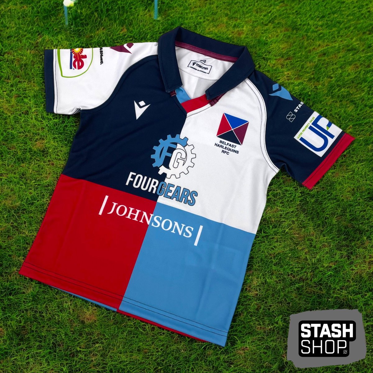 #throwback to 2023 - Bespoke Macron rugby shirt for Belfast Harlequins RFC minis
#canterbury #rugby #teamwear #stashshop