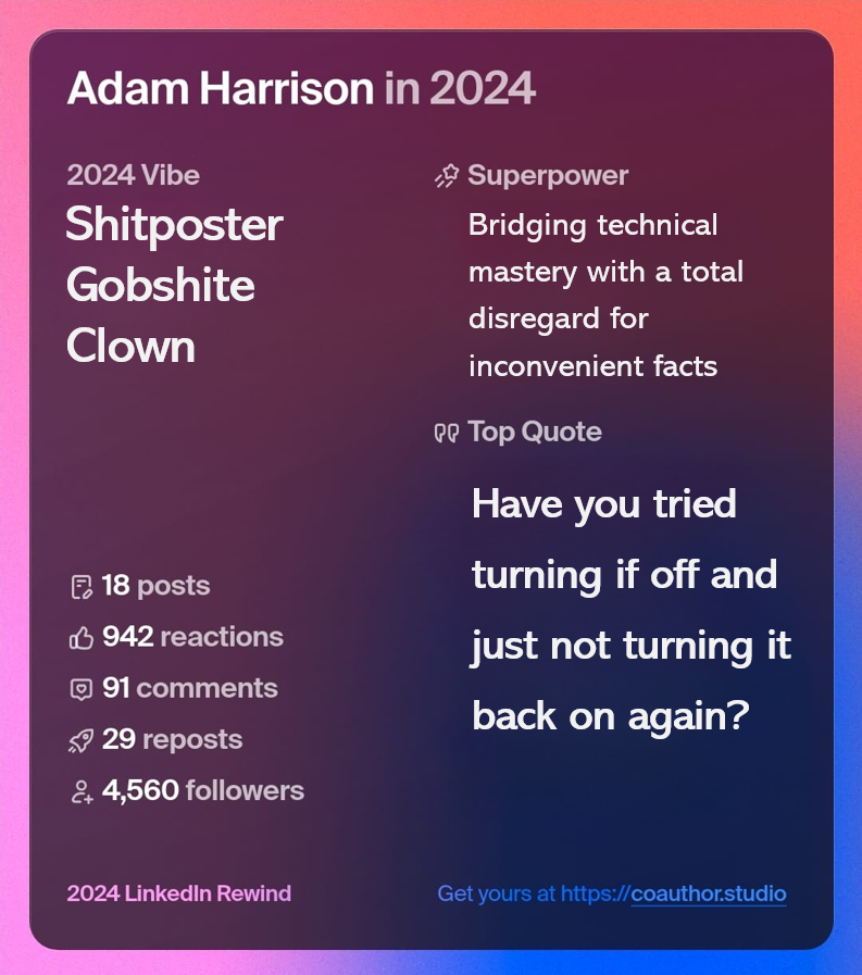 Adam Harrison tweet media