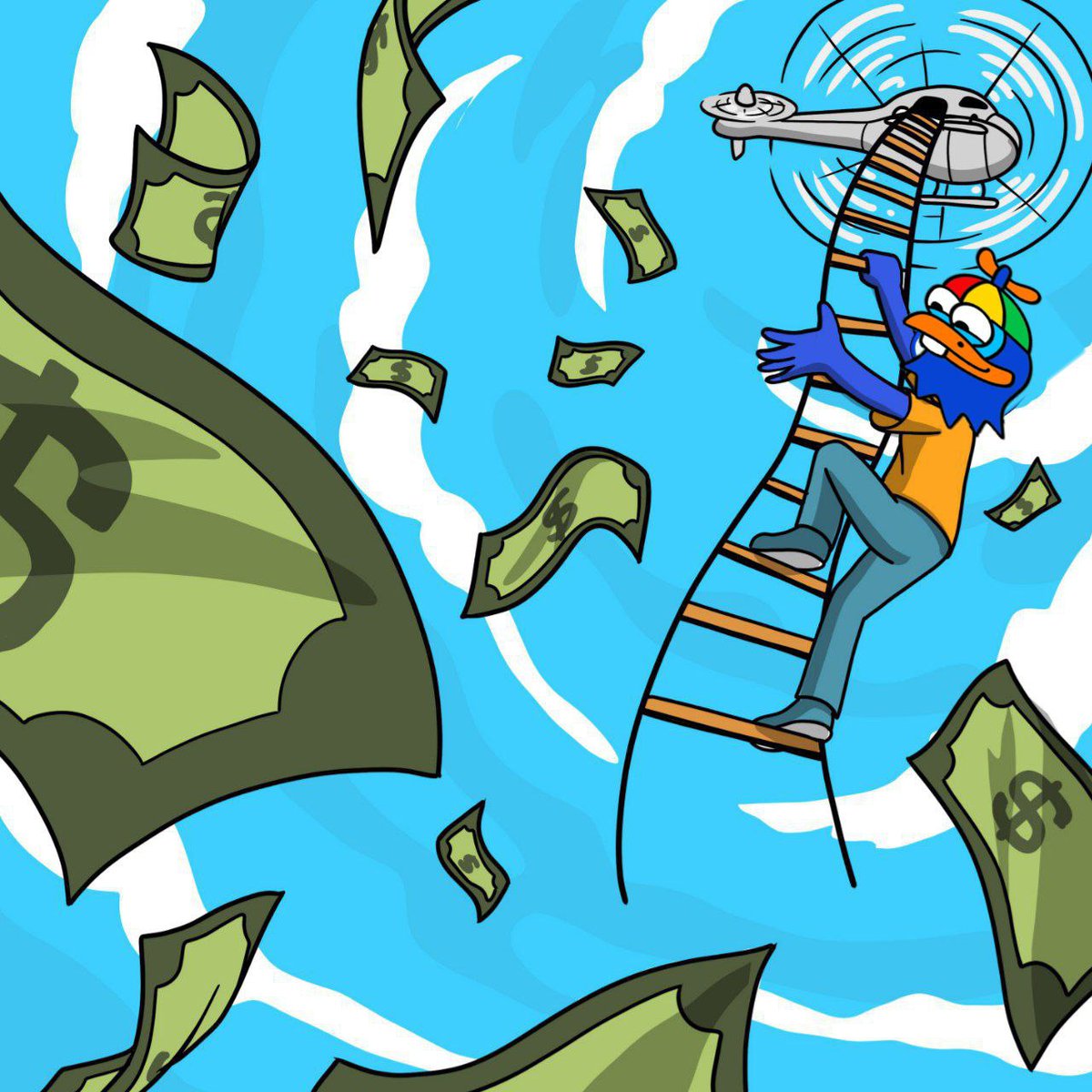 FLOCKYsol's tweet image. Sup @pudgypenguins, Help us inform all your holders, we have awarded the top 1000 $PENGU holders with 100 $FLOCKY each.
Which token's holders deserve the next Airdrop? $FLOCKY is so kind enough to donate all his assets.
Bird of this bullrun for a reason. 💙