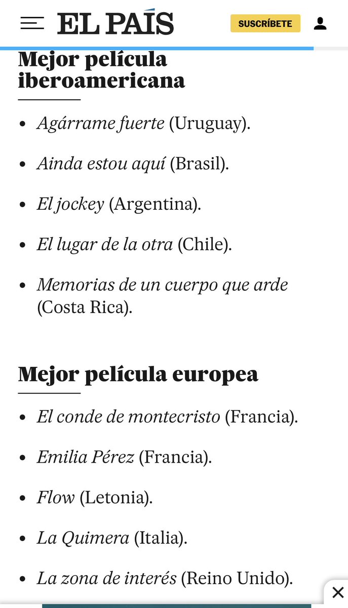 Con todo y su importante premio en <a href="/sundancefest/">Sundance Film Festival</a> 2024, #Sujo no ha sido considerada entre las candidatas a los próximos <a href="/PremiosGoya/">Premios Goya</a>. Diferentes ecos, diferentes sensibilidades🤔