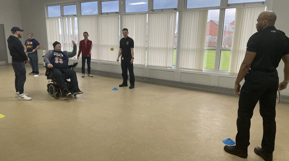 Firefighters Visit South Elmsall Session!

The last South Elmsall session before Christmas saw us get visited by special guests in firefighters from South Kirkby Fire Station!

Everyone was thrilled to see them and they even had a game of rounders with us!