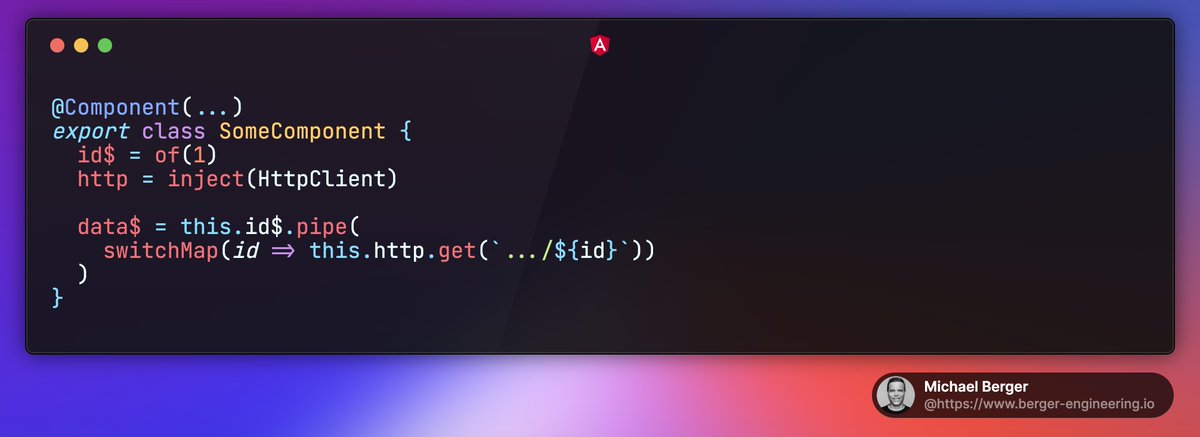michaelbe812's tweet photo. ⚠️ #Angular / RxJs bad practice alert: nesting subscriptions

Nesting subscriptions is considered a bad practice due to:

- decreased readability
- the need to handle each subscription one by one
- breaks reactive flow

Why do you think that nesting subscriptions is a bad practice?

How to do it better? 💡

See second picture :)