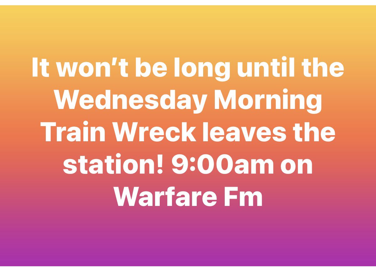 WarfareFm's tweet photo. This morning! https://t.co/1RVtaNvnM7