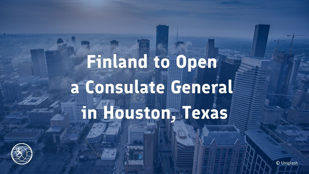 Finland will open a Consulate General in Houston, Texas in 2025!

The new mission is a result of a longtime political and trade partnership between the Lone Star State and the world’s happiest country. 

Read more: um.fi/current-affair…