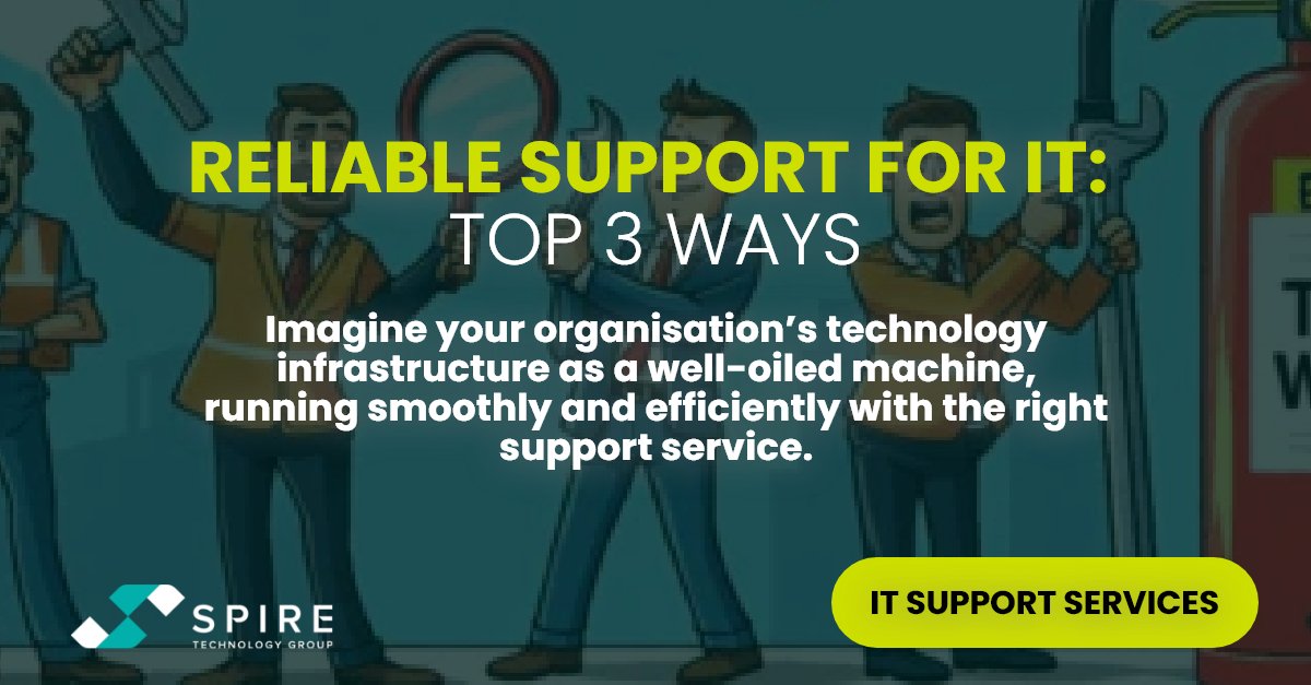 SpireLimited's tweet photo. Imagine your organisation's technology running like a well-oiled machine! Proactive monitoring, help desk assistance, and regular system maintenance are key to reliable IT support. 
Discover more! https://t.co/8seWTaeKFj 
 #helpdesk #itsupport #itoperations https://t.co/8QcchTjitd