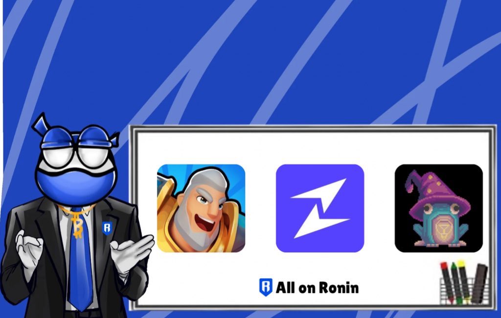 • A quick Rundown of what’s happening on <a href="/Ronin_Network/">Ronin</a> this week! New opportunities and updates and some things you need to know to get yourself up to speed 

(1/5)