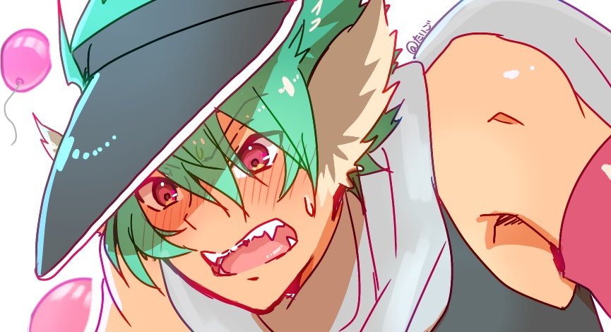 「#みんなの照れ顔アッシュが見たい時期によって絵柄まちまちですが!照れッシュ描くの」|たいごのイラスト