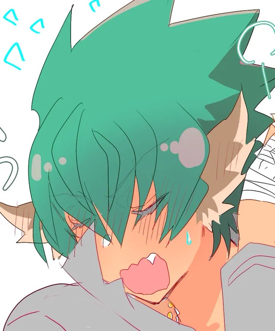 #みんなの照れ顔アッシュが見たい時期によって絵柄まちまちですが!照れッシュ描くの楽しいね 